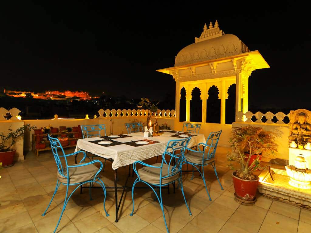 View from Rooftop Cafe  in Udaipur